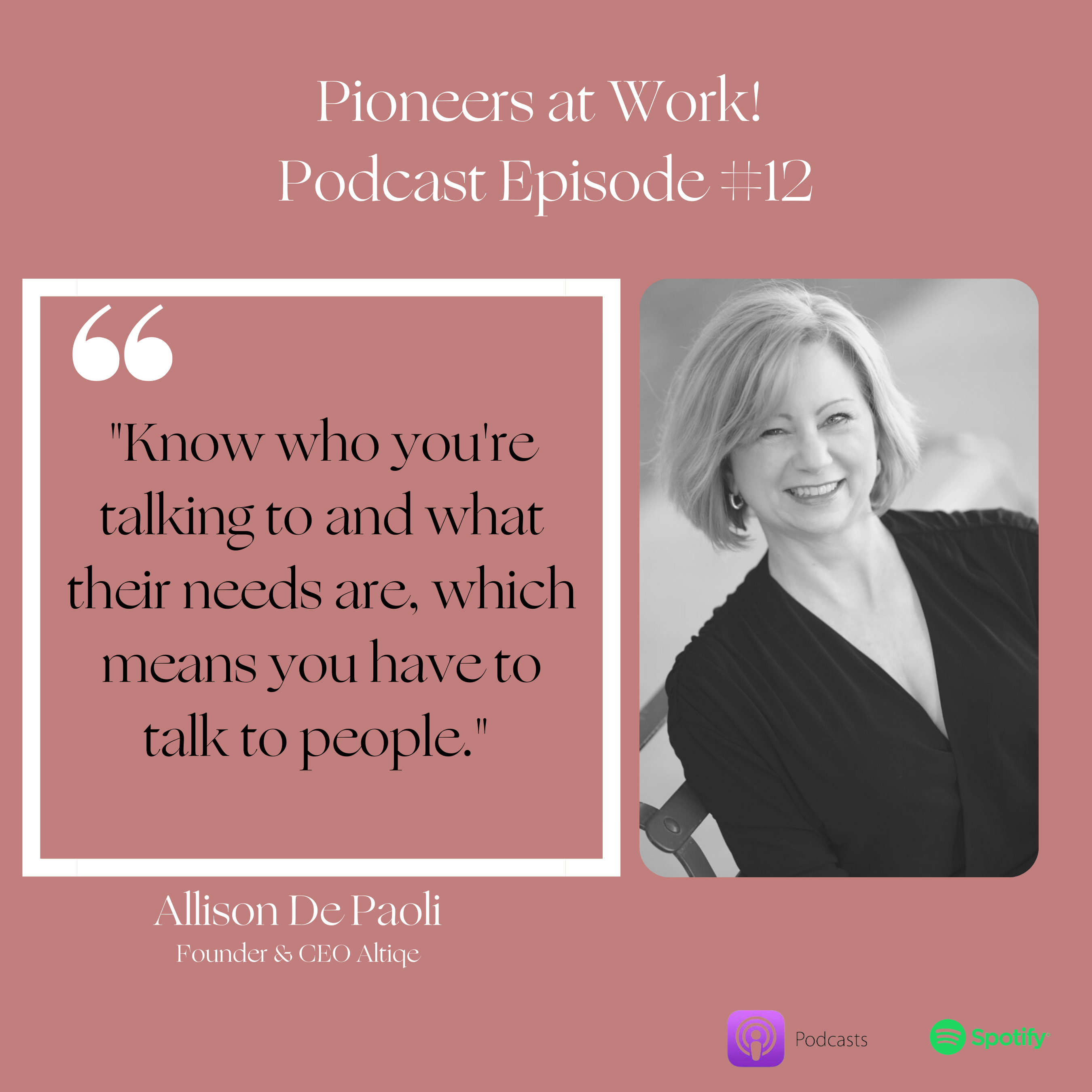 Allison Quote Pioneers at Work!