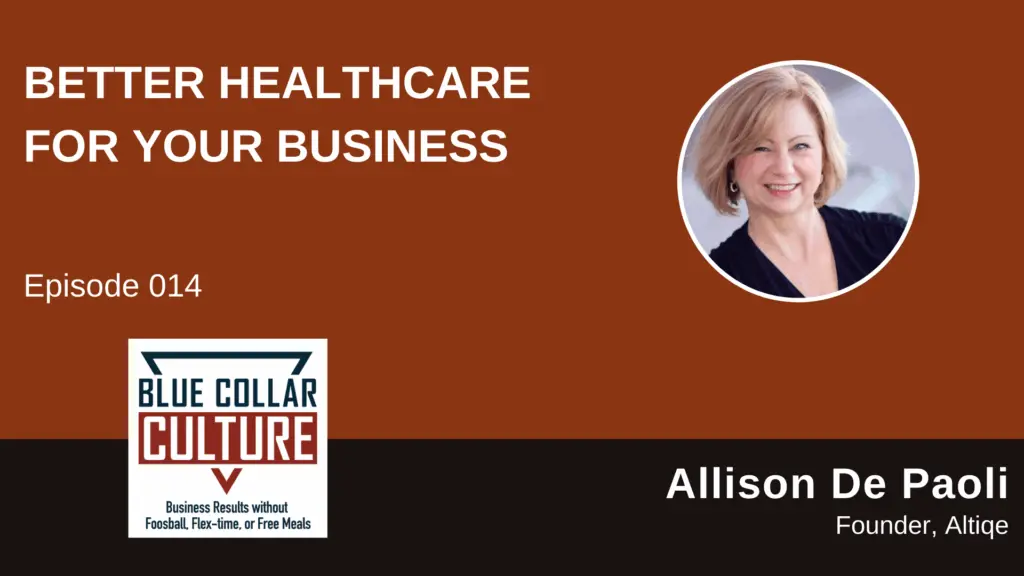 Allison De Paoli of Altiqe Consulting has experience on the provider side and now helps owners create benefits programs that don’t break the bank and provide better care – which helps attract top talent.